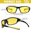 TOODOO 4 Pairs Men Polarized Sunglasses with UV Protection Driving