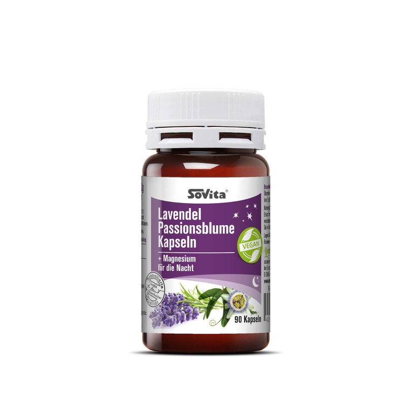 sovita Lavender Passionflower Capsules | + Magnesium for the Night