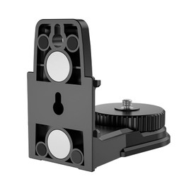 Soporte de ajuste fino mejorado en forma de L, adaptador de nivel láser, base pivotante magnética multifuncional para montaje en pared y techo, base  