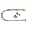 Dante Products 1/2" X 48" Whistle-Free Stainless Gas Connector Hose