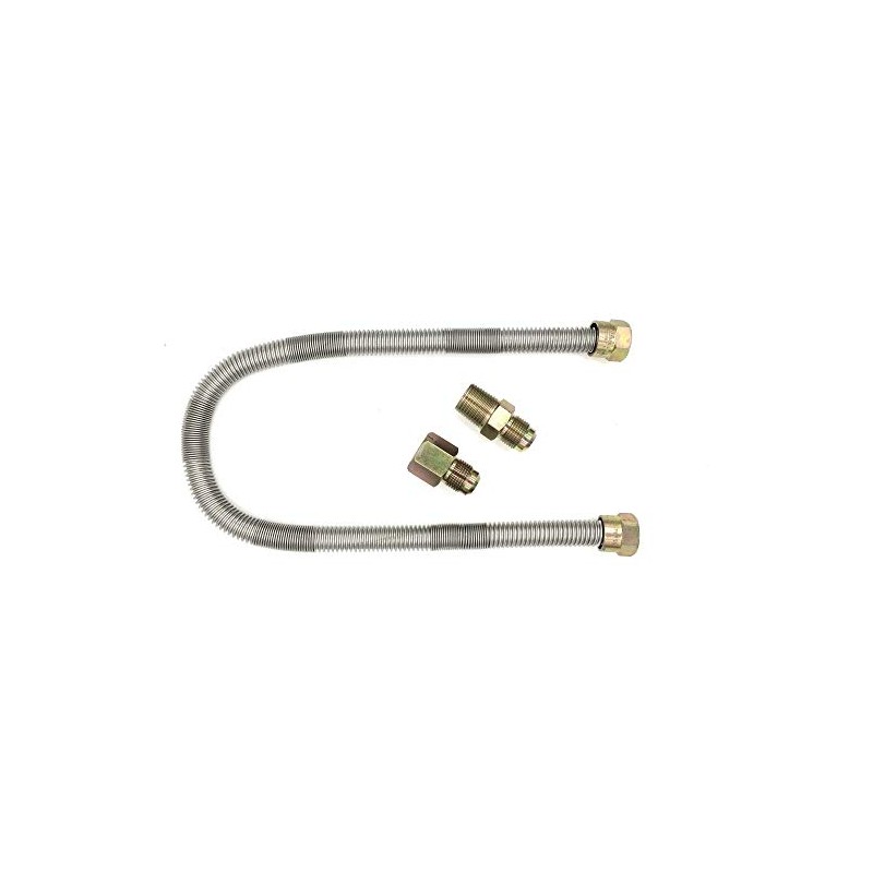 Dante Products 1/2" X 48" Whistle-Free Stainless Gas Connector Hose