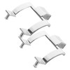WOONEKY 2pcs Zinc Alloy Handle Sliding Door Hardware Shower Grab