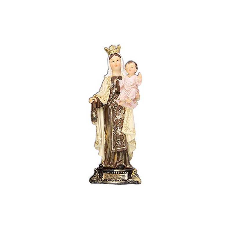 Our Lady of Mount Carmel - 8" Veronese Resin Statue