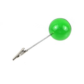 Xiaoyztan Translucent Resin Ball Base Memo Clip Place Card Stand Holder for Desk Table Wedding Party Meeting Display Alligator Clip H 4-3/4" Pack of 5 - Green