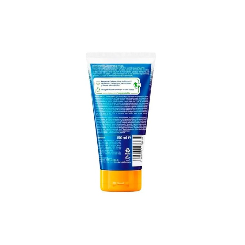 Protector Solar Corporal Nivea Sun Protección Hidratación Fps 150ml Acabado