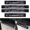 4 Pieces Car Door Sill Protector,Carbon Fiber Threshold Anti-Scratch Sticker