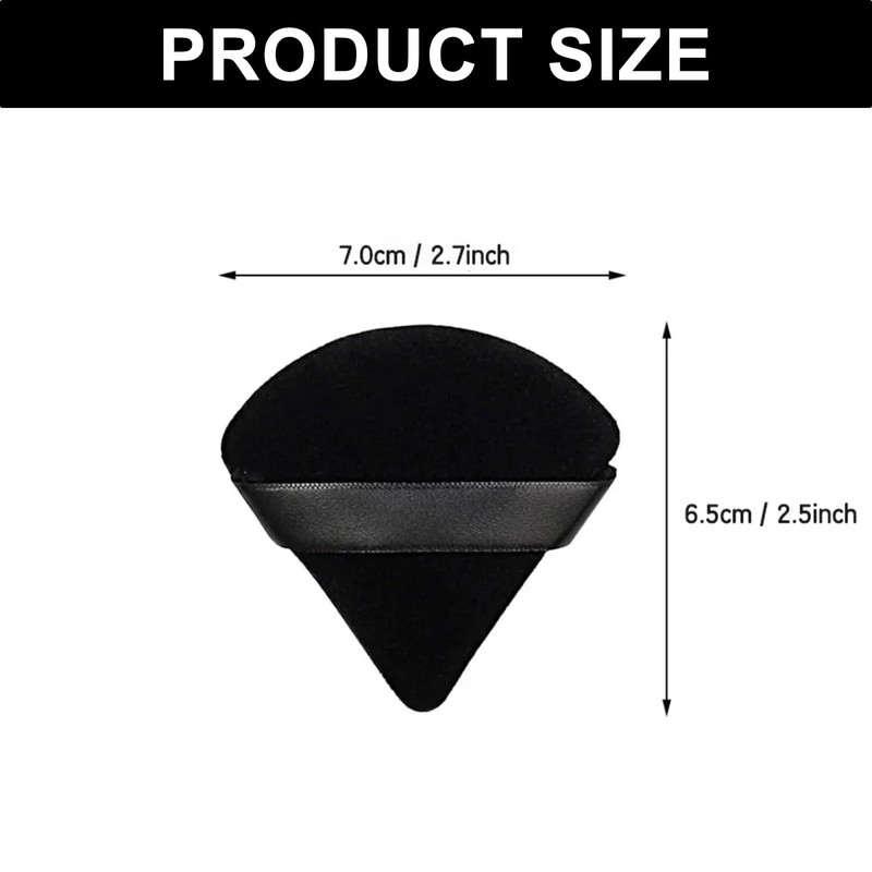 4 Pcs Powder Puff - Triangle Powder Puff Soft Powder