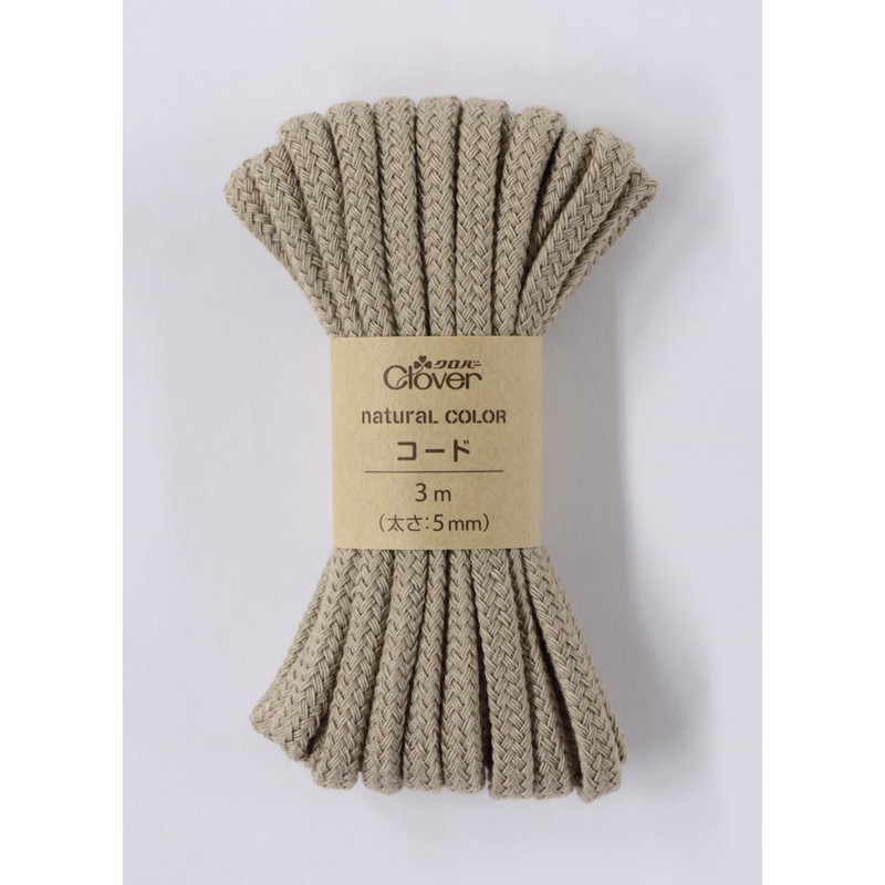 Clover ナチュラルカラー コード 3m巻 ミルクティー 26-195