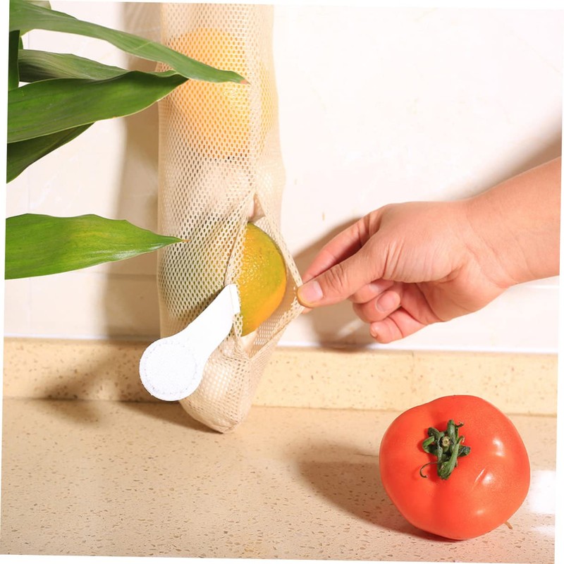 Ciieeo 4sets Reusable Hanging Mesh Produce Bags for Kitchen Onion