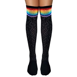 Women's Sparkle Rhinestone Stocking Crystals High Socks Over Knee High Stocking