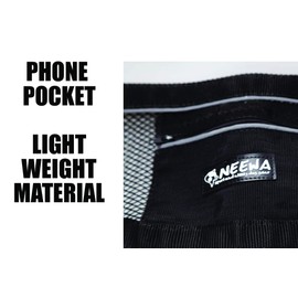 Neewa Canicross & Skijoring Belt to Run or Walk with Your Dog with Dog Running Leash Hands Free 2 Dogs or One, Dog Walking Belt for Multiple Dogs (One-Size-Fits-All, Black)