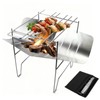 Coollooda Bonfire Stand, Foldable, New Type, Lightweight, Easy Assembly, Barbecue