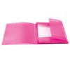 HERMA Elastic Folder Translucent in Pink, A4, Sturdy Plastic, with