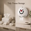 Smiley Face Tissue Box Holder for Home - Light Luxury