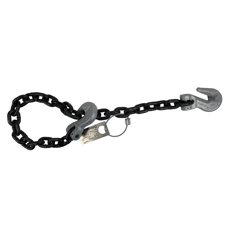 5/16" x 4' (SGG) Single Leg Chain Sling w/Grab Hook