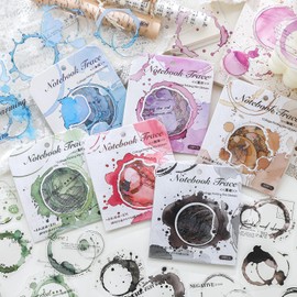 Alideco 180pcs Scrapbook Stickers Vintage Watercolor Smudge Collage Print Scrapbooking Junk Journal Crafts Embelishment Decoration Stickers (shouzhashenji)