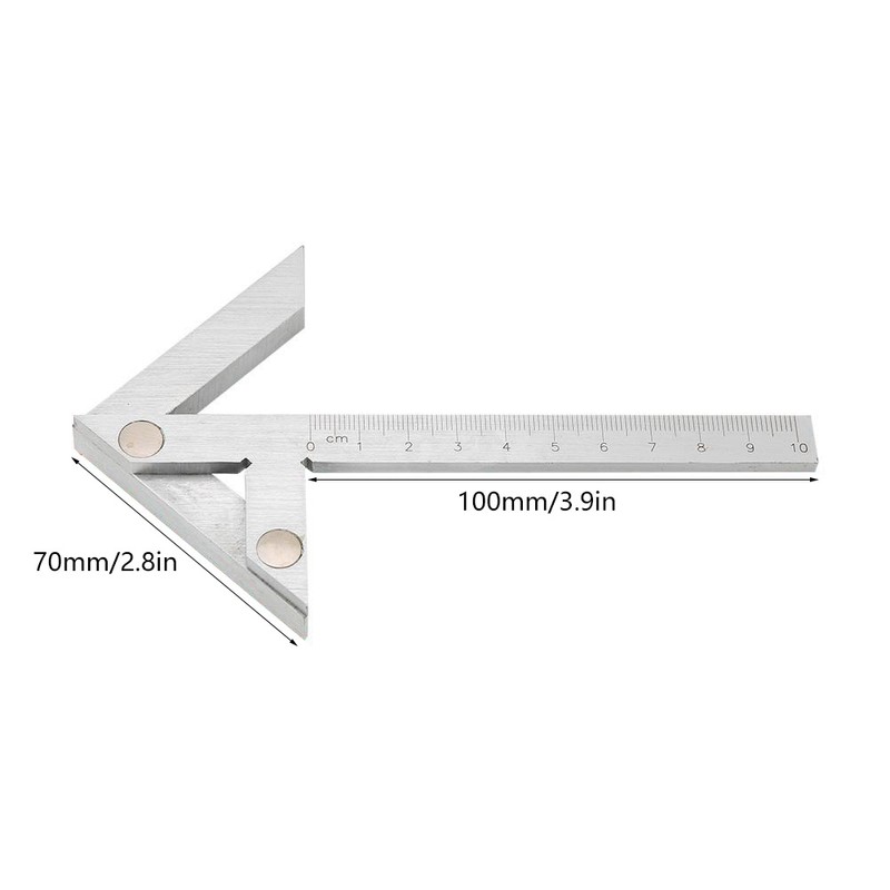 Centering Square 100*70mm Gauging Center Gauge Round Bar Marking Center