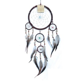 Dream catcher hand crafted fair trade dreamcatcher boys girls traditional natural brown
