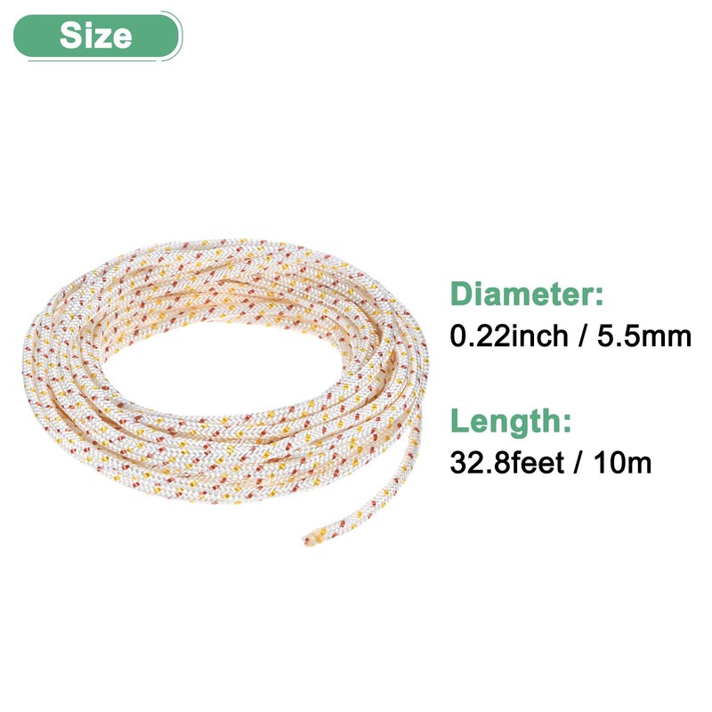 M METERXITY Recoil Starter Rope Pull Cord 5.5mm 10m Pull