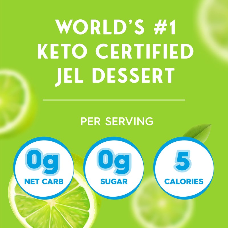 SIMPLY DELISH Lime Jel Dessert, 6 x 20g