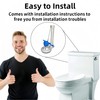 Banhey Toilet Flush Valve Assembly, 3 Inch, Compatible with One