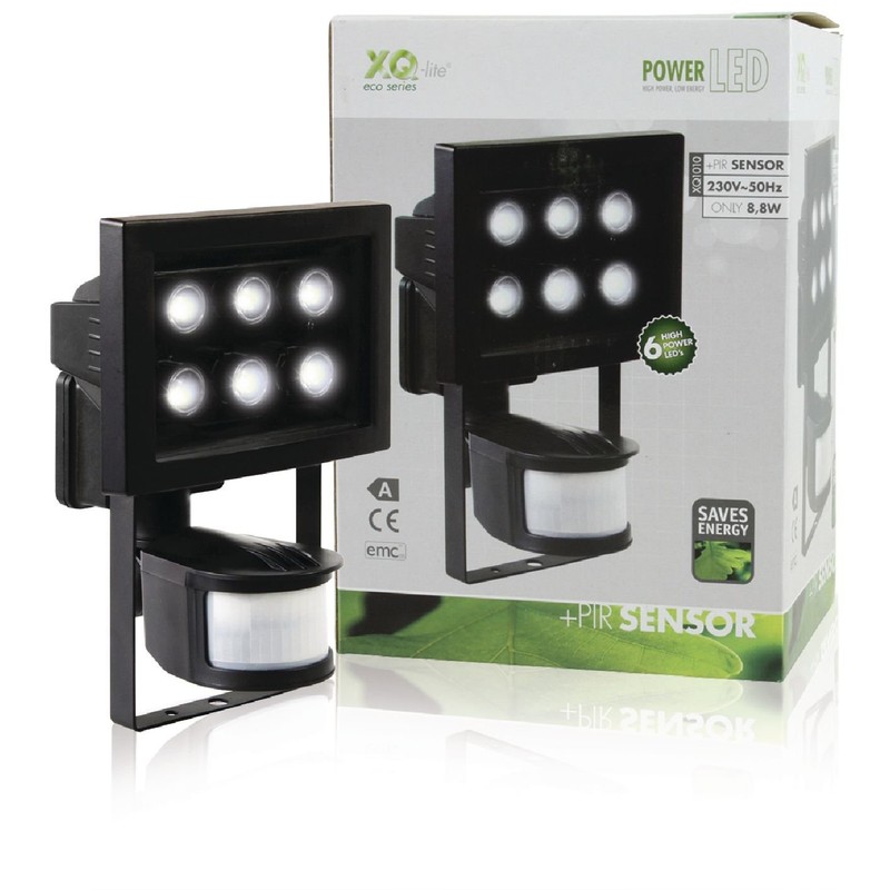 Ranex XQ1010 LED Floodlight with PIR Sensor [6x 1 Watt],