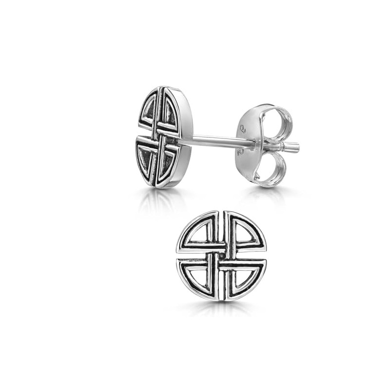 MATERIA by Matthias Wagner SO-203 Men's Earrings 925 Silver Celtic