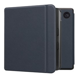 kwmobile Case Compatible with Kobo Libra Colour Case - Cover for eReader with Magnetic Closure - Dark Blue