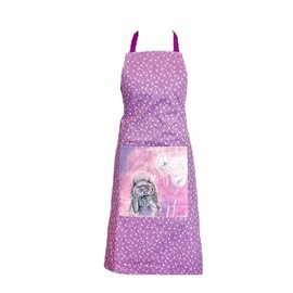 ALEX CLARK Misty Rabbit Cotton Apron With Pocket - Bunny - Flowers - 100% Cotton - Kitchen - Baking - Cooking - Designed In The UK...