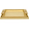MACVAD Set of 2 Modern Elegant Large Wood Serving Tray,