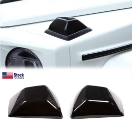 car-attention Smoked Front Turn Signal Lamp Housing Covers For Benz G Class W463 G55 G63 19-22