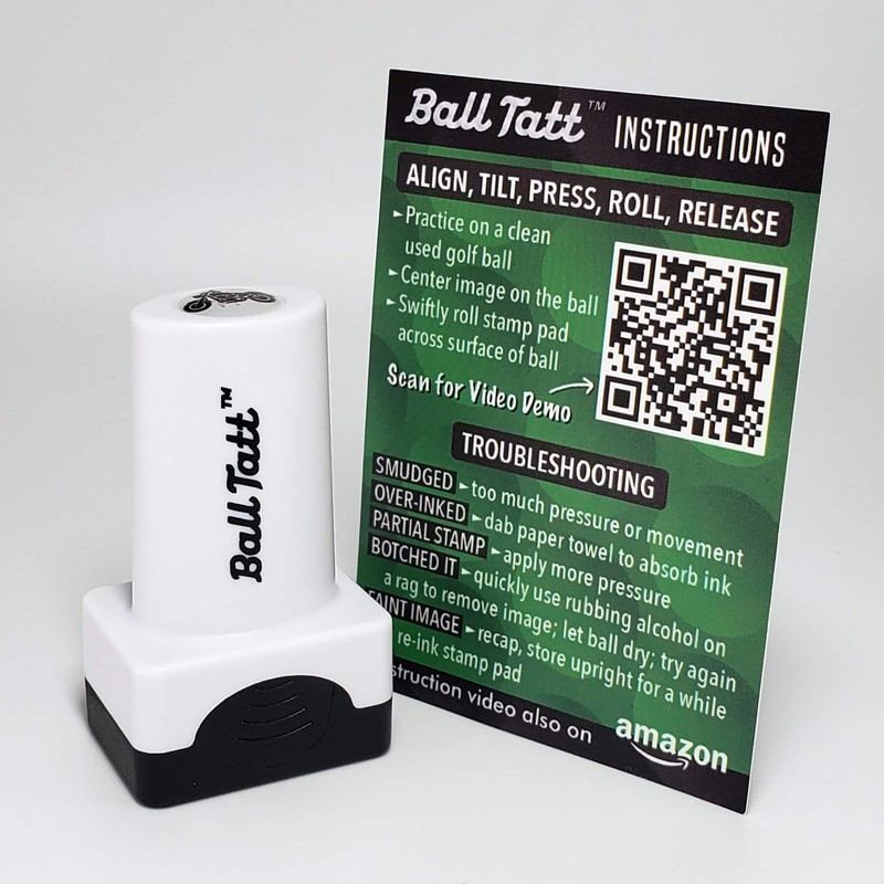 Ball Tatt - Motorcycle Golf Ball Stamp, Golf Ball Stamper,