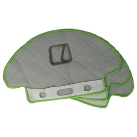 vhbw Mop Cloth Set (3 Pieces) Parquet Tiles Compatible with iRobot Roomba i7 Mop Robot, Cleaning Robot - Wet Mop Cloth, Microfibre Pad, 18 x 14.5 cm