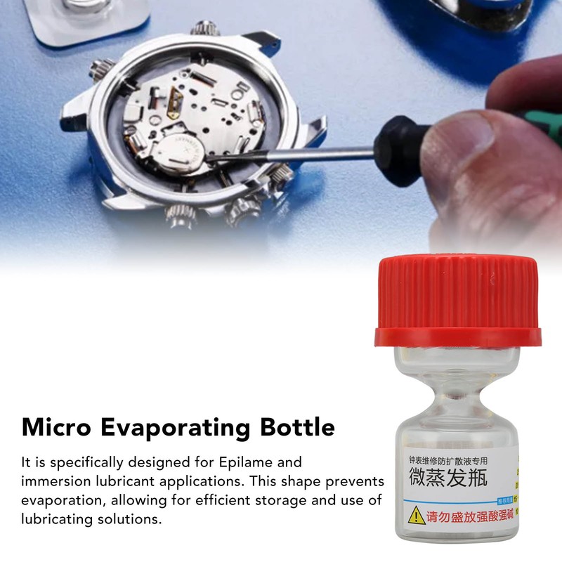 Micro Evaporating Glass Bottle Liquid Spreading Volatilizing Preventation Watch Repair