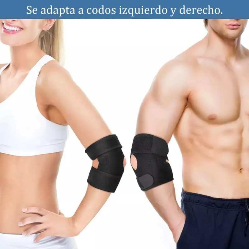 Par Coderas Elastica Compresión Deporte Proteccion Gym Pesas