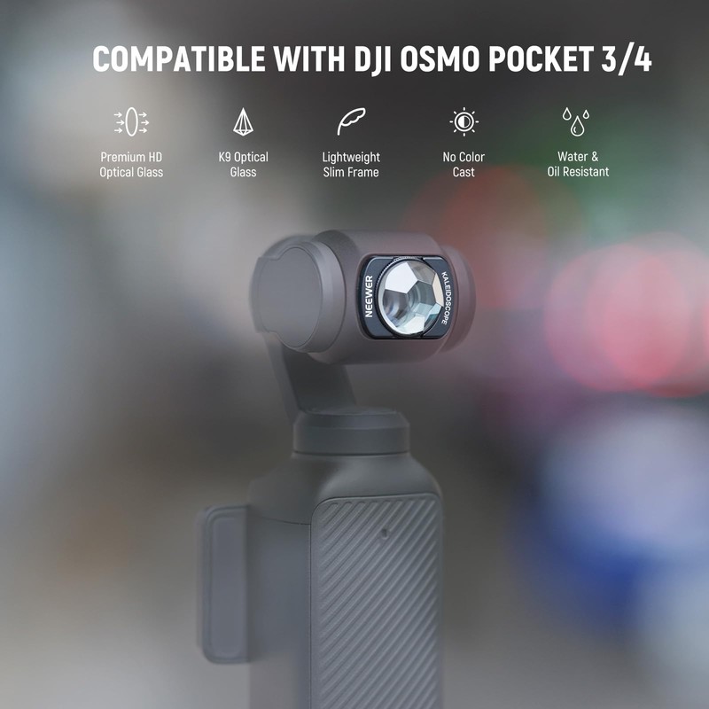 NEEWER Kaleidoscope Prism Filter Compatible with DJI Osmo Pocket 3
