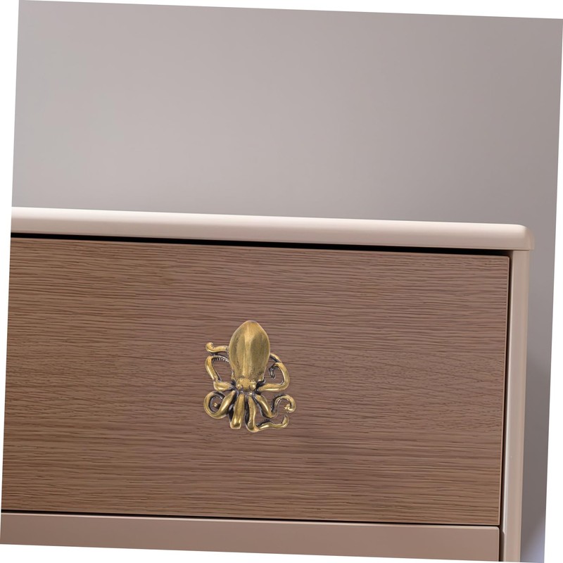 Mipcase Octopus Shape Squid Door Handle Copper Decorative Handles for