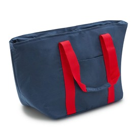 achilles Shopper Bag with Cooling Function Leisure Bag with Bottle Compartments Cool Bag Beach Bag Shopping Bag 55 x 25 x 32 cm, red