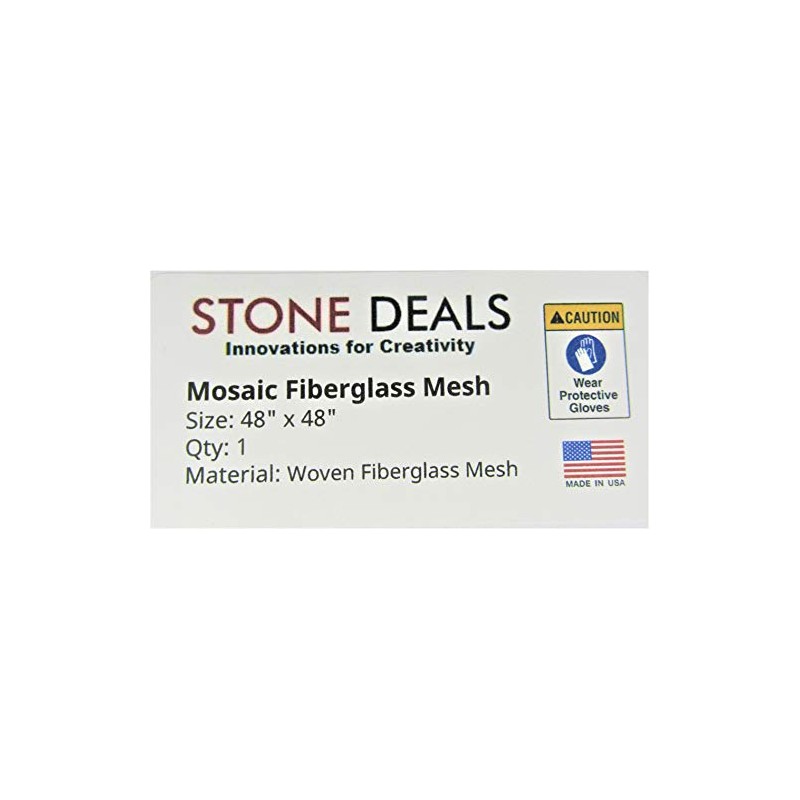 Stone Deals Mosaic Mesh for Back Mounted Tile, 48" X