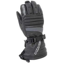 Katahdin Torque Mens Leather Snow Gloves Black/Gray 4XL
