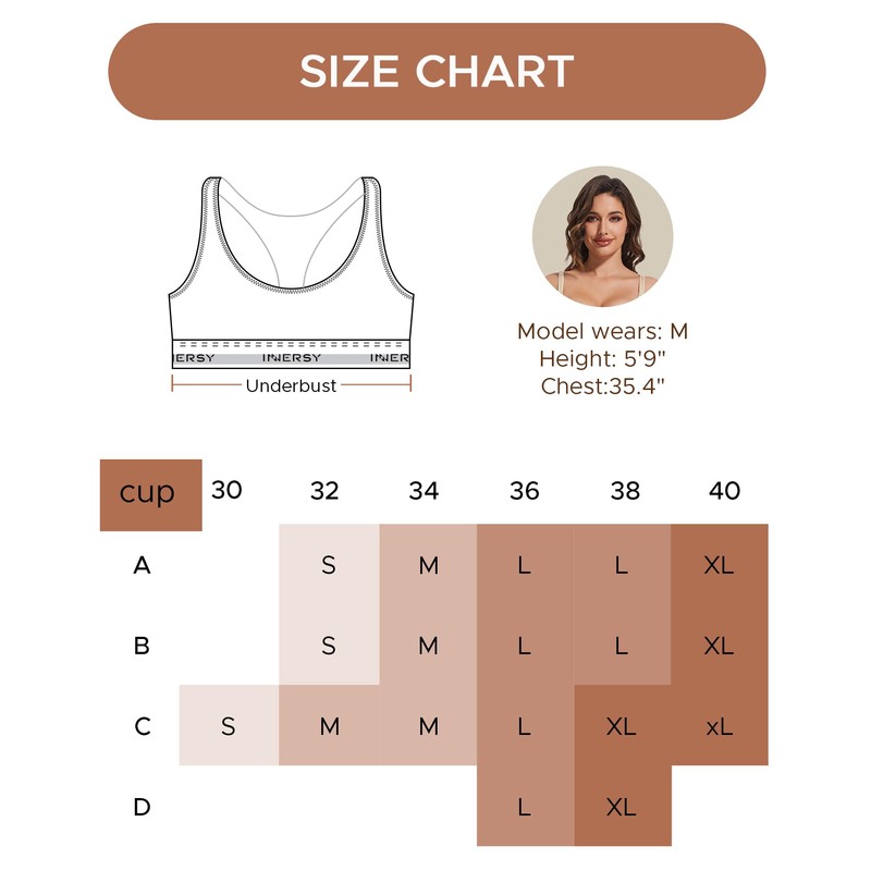 INNERSY Women's Comfy Wireless Everyday Bra Pullover Unlined Full Coverage