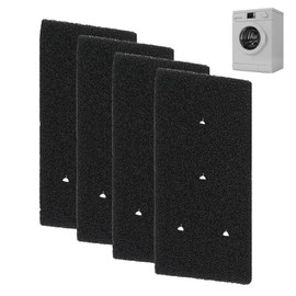 Gobesty Set of 4 Dryer Filter Replacement for Bauknecht Privileg Whirlpool HX 481010716911 Dryer Heat Pump Dryer, Sponge Filter Mat Condenser Dryer, 230 x 115 x 14 mm