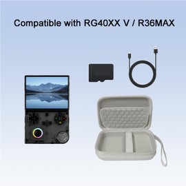 Xmaspanda Carrying Case for RG40XXV Handheld Game Console, RG40XXV Portable Storage Bag, Carrying Bag RG40XX V Travel Case Gray