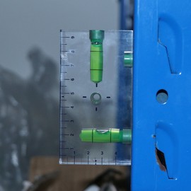 High Precision Transparent Two Direction Magnetic Level Bubble Mini Level