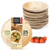 Moritz & Moritz 25-Piece Palm Leaf Crockery Bowls Diameter 13