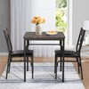 VECELO Kitchen Dining Room Table Set with 2 Chairs for