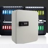 Dial Combination 36-Key Capacity Premium Key Storage Case LATTE