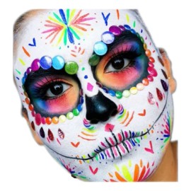 GLOW Arte 12 Pinturas Body Paint Neon Luminosas Glow Cuerpo/cara+regal