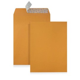 WINPAQ 13 X 18 Brown Kraft Jumbo Envelopes with 13” x 18” (324mm x 457mm) 28lb, Peel & Seal - 50 Count