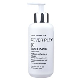 VEZIA - COVER PLEX BOND MASK CAPILAR PASO 4 – RESTAURA, REFUERZA Y SUAVIZA EL CABELLO, LIBRE DE PARABENOS Y COLORANTES 240ML TECNOLOGIA ITALIANA ELIMINA EL FRIZZ APORTA BRILLO Y SUAVIDAD REDUCE EL QUIEBRE